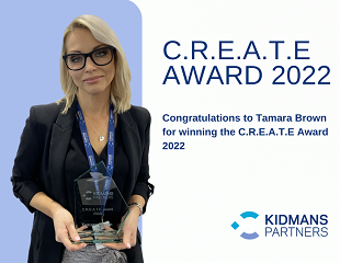 C.R.E.A.T.E. Award Winner 2022